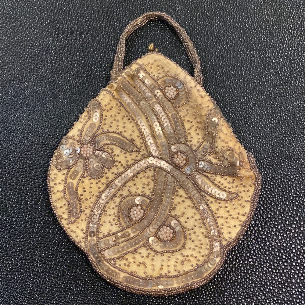 Vintage Beaded Victorian Evening Bag